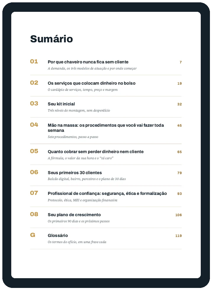 Página do sumário